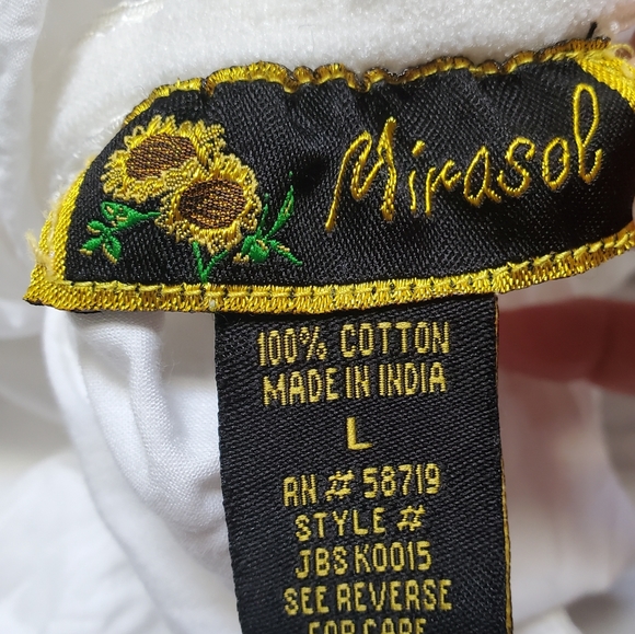 Mirasol white cotton broom skirt - Picture 7 of 8